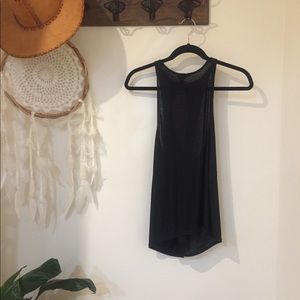 Lululemon black sheer top